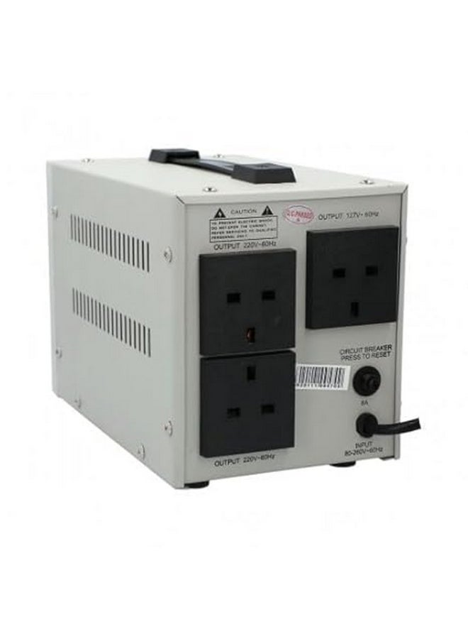 Shams 1000W 110-220V AC Automatic Voltage Regulator White 21.2 x 29.6 x 18.8 cm 22285 - Image 4